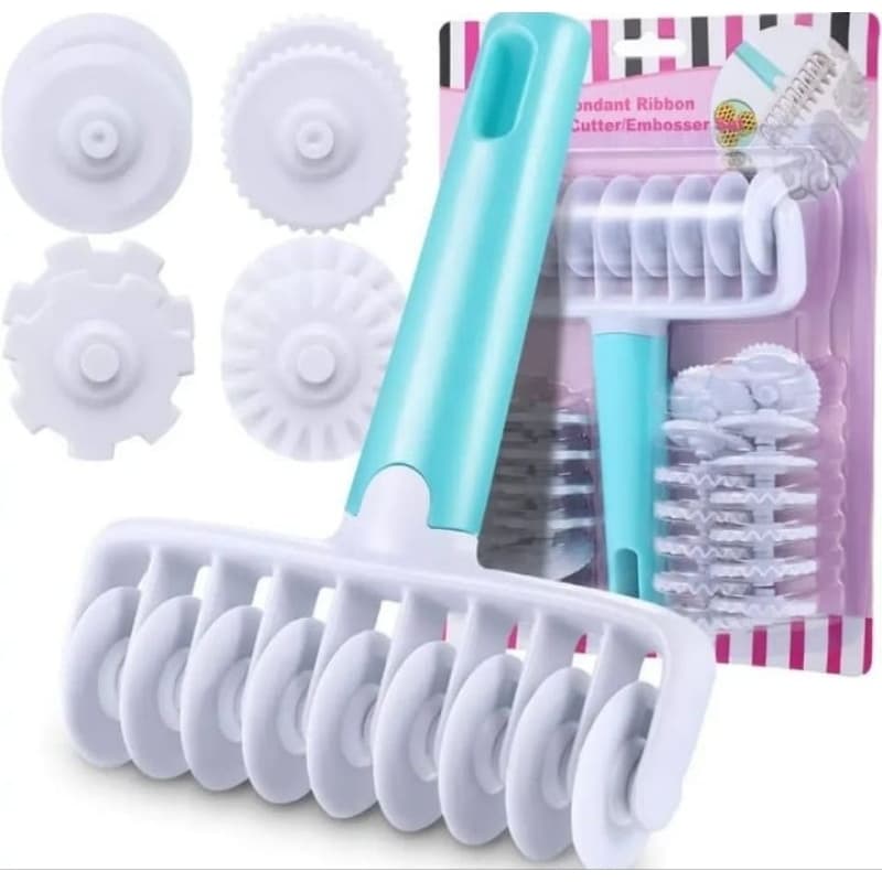 Kit Rolo Cortador Com 36 Discos Para Massas, Pizzas, Pão, Macarrão