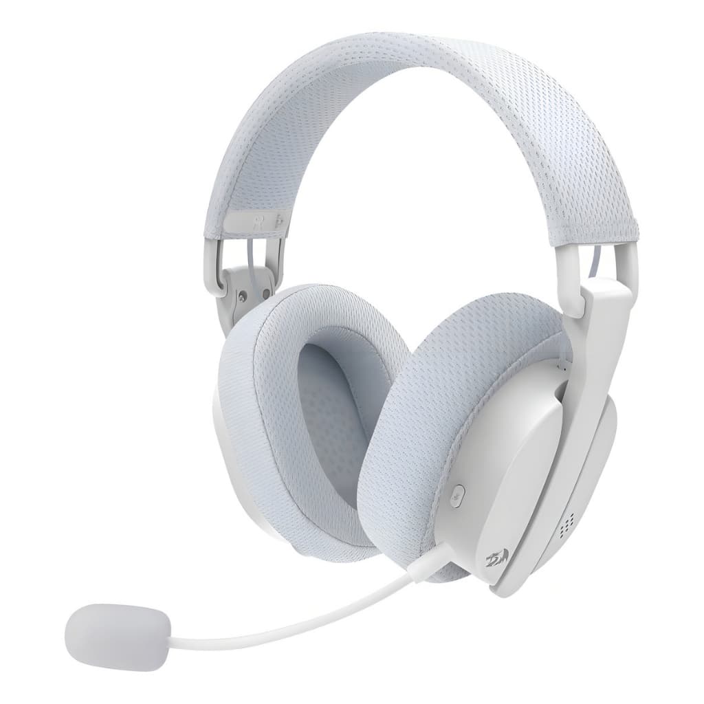 HEADSET GAMER BRANCO SEM FIO LUCE H888W REDRAGON