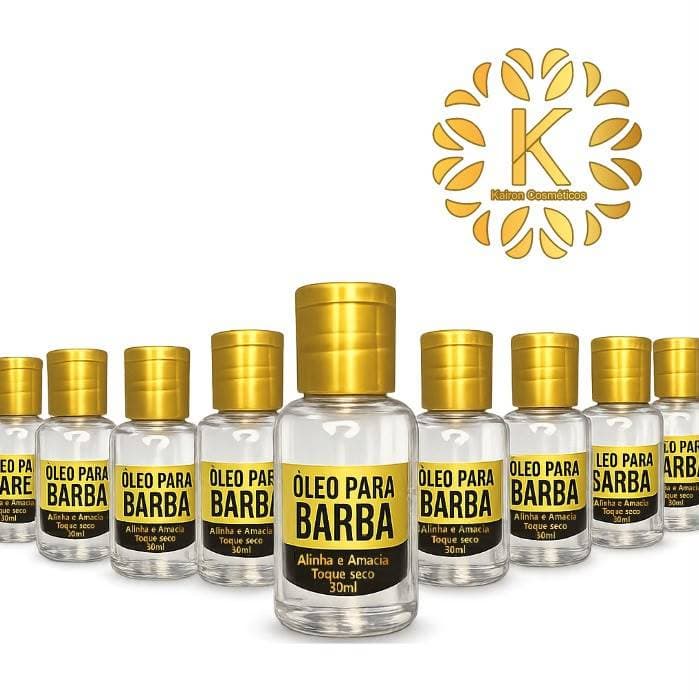 KIT 10 Óleo para Barba Kairon Cosmeticos 40ml Para Barbearia Barba Macia e Alinhada