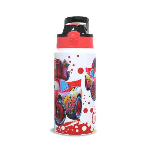 Garrafinha Térmica Personalizada Carros Mcqueen Com Nome 350ml Garrafinha Térmica infantil Personalizada Com Nome Carros