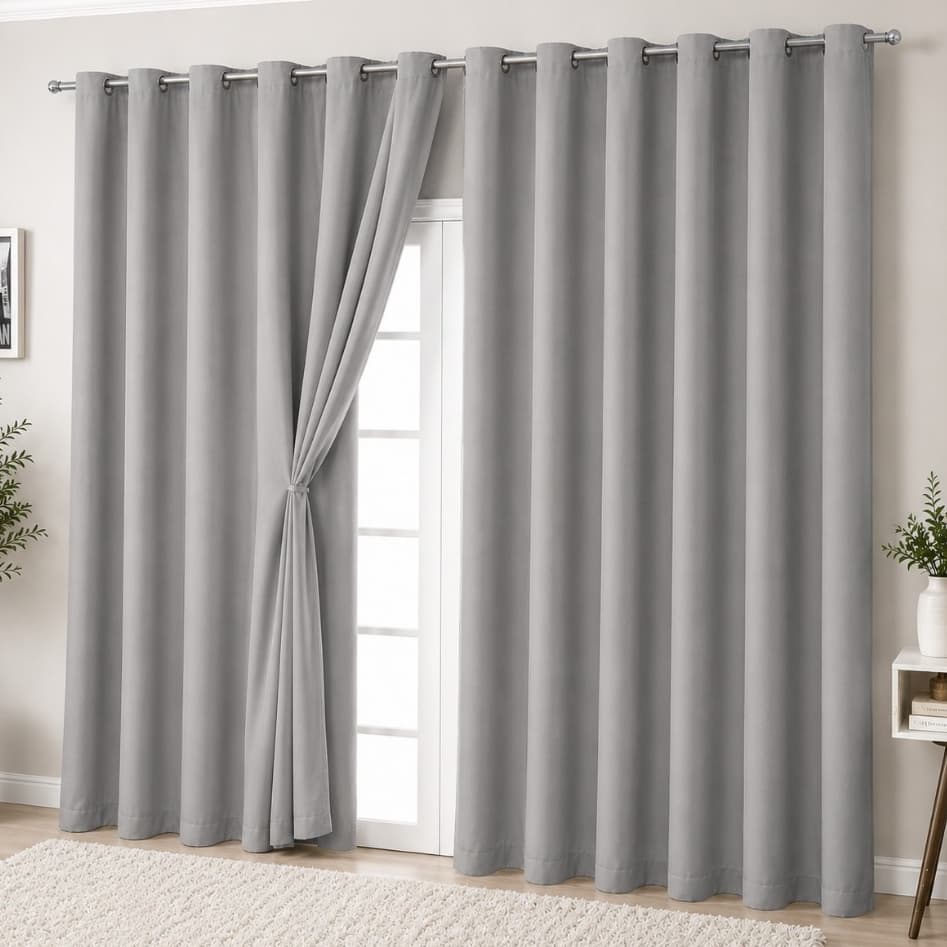 Cortina De Voil Sala/quarto 4,00x2,60 Forro Microfibra Sala e Quarto