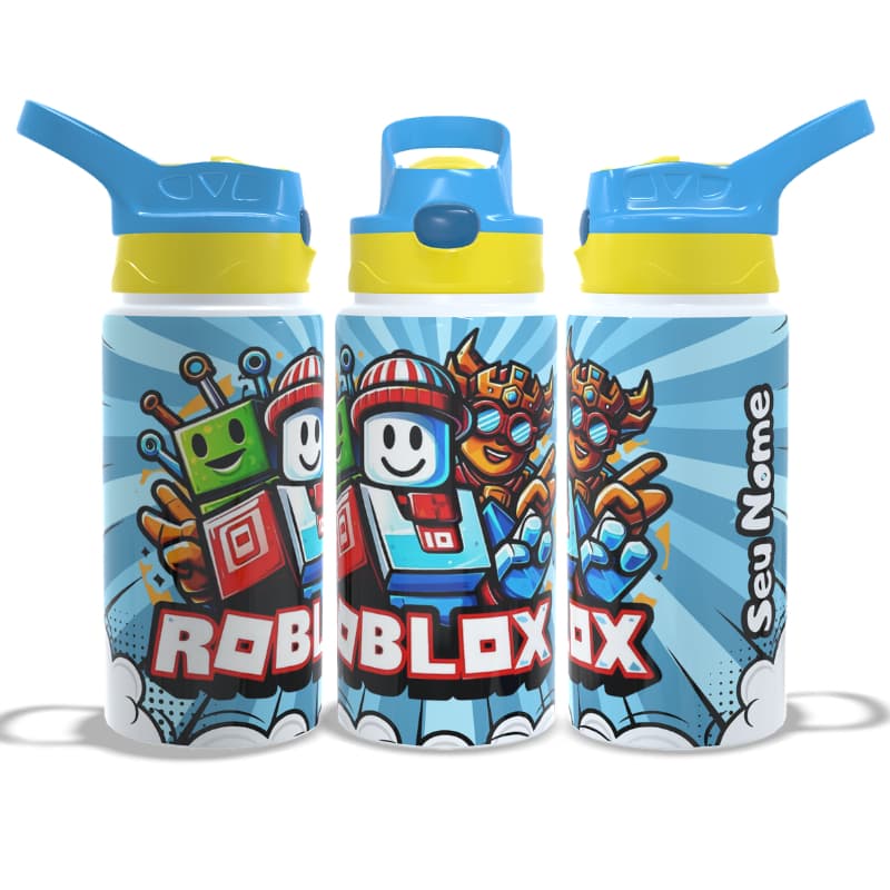 Garrafa Térmica Roblox - Personalizado Com Seu Nome
