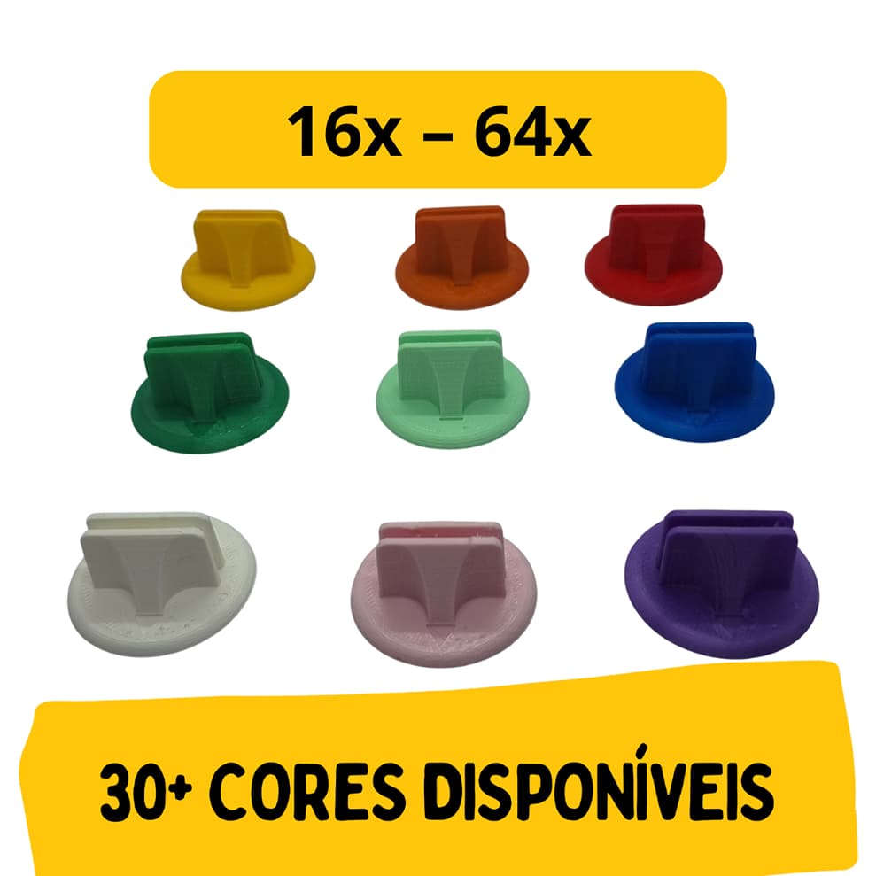 Bases 30 mm para Miniaturas de Papelão de Jogo de Tabuleiro - Stands para Tokens Board Games e RPG - 16 a 64 Unidades