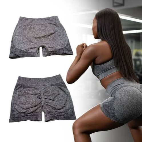 Short Feminino Sem Costura Academia Treino Exercicio Modelador Confortável Tamanho Único