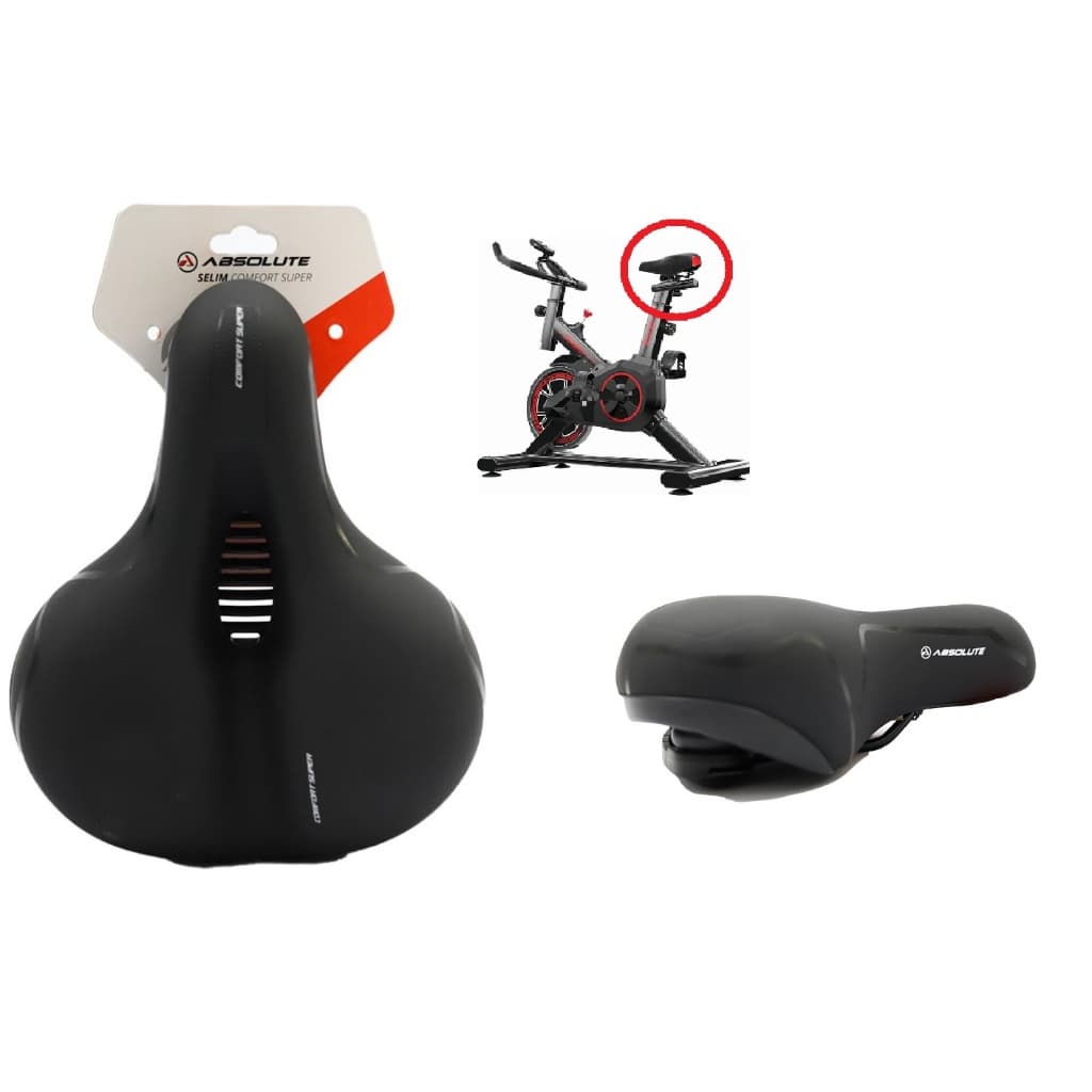 Banco Confortável Bicicleta Spinning Bike Selim Absolute Vazado Super Confort Macio Bom