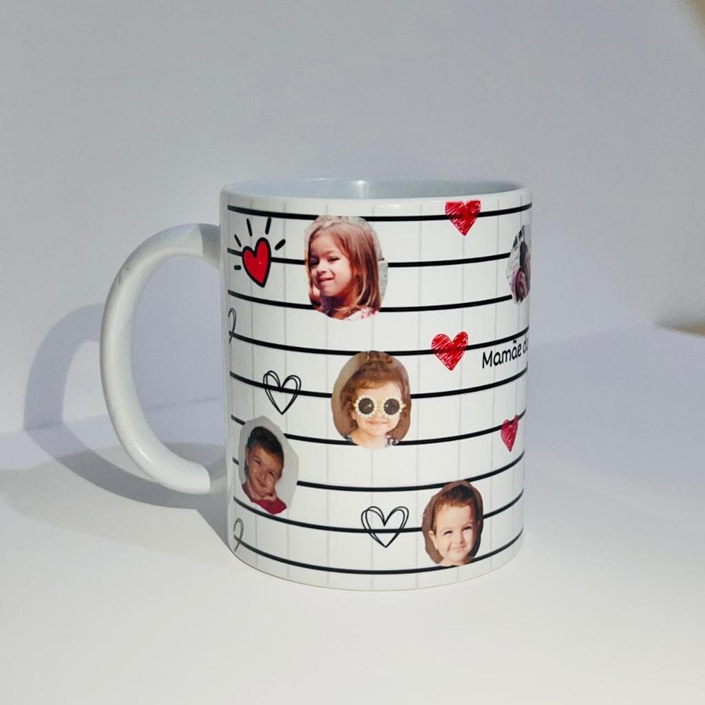 Caneca personalizada com sua imagem 325ml presente para amigos e familia porcelana de alta qualidade