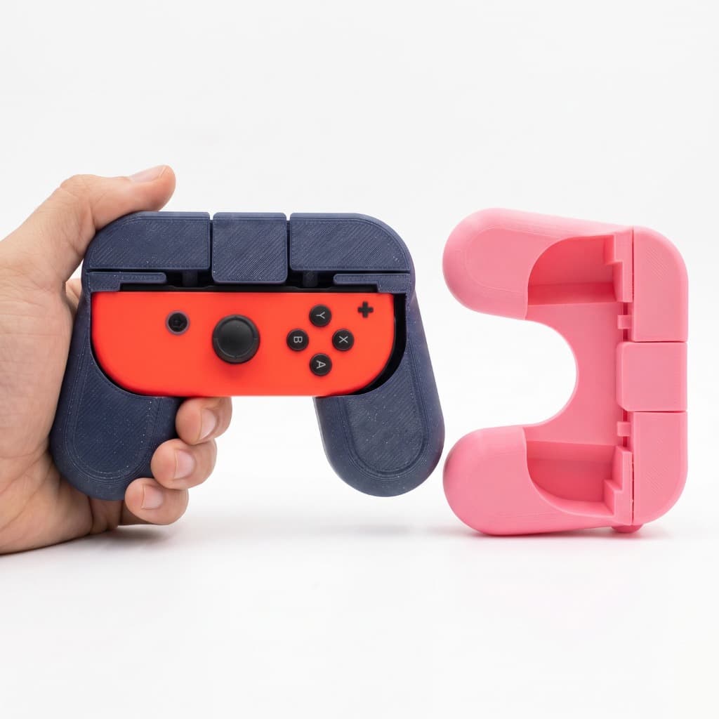 Grip Suporte Ergonômico Joy-con Nintendo Switch Controle 3D