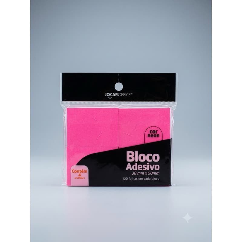 Bloco adesivo/ Bloco de notas adesivo/ “Post it” / Bloco autoadesivo/ Bloco adesivo rosa