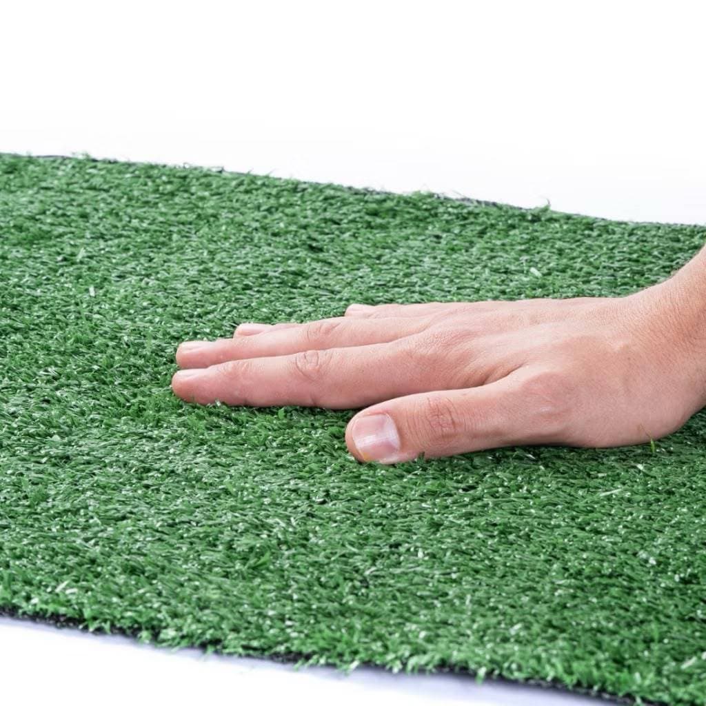 Tapete de Grama Sintética 10mm - 1,00x1,00  (1.00 m²) Para Decoração Jardim Campo de futebol  - FL10081