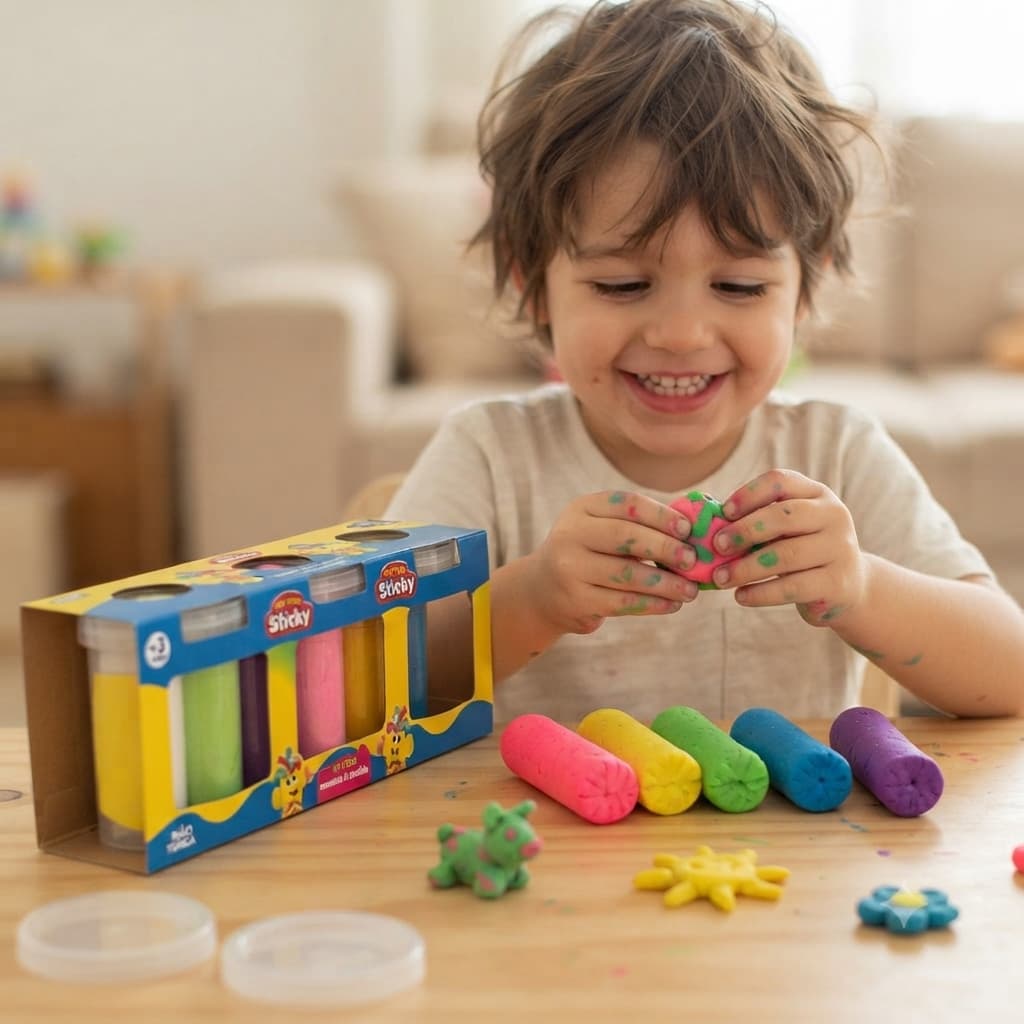 Massinha de Modelar Coloridas Lembrancinha Criança Brinquedo Educacional Potes Escola Educativo🧸