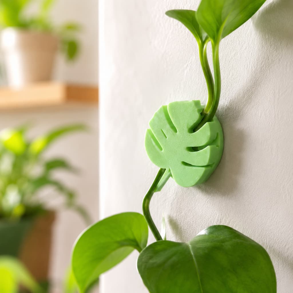 Kit Presilhas para Plantas Trepadeiras Folha Monstera Fixador de Parede Jiboia Hera