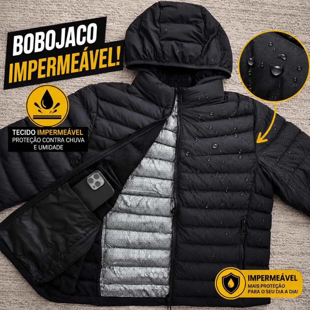 Bobojaco Masculino Térmico Jaqueta Peluciado Grosso