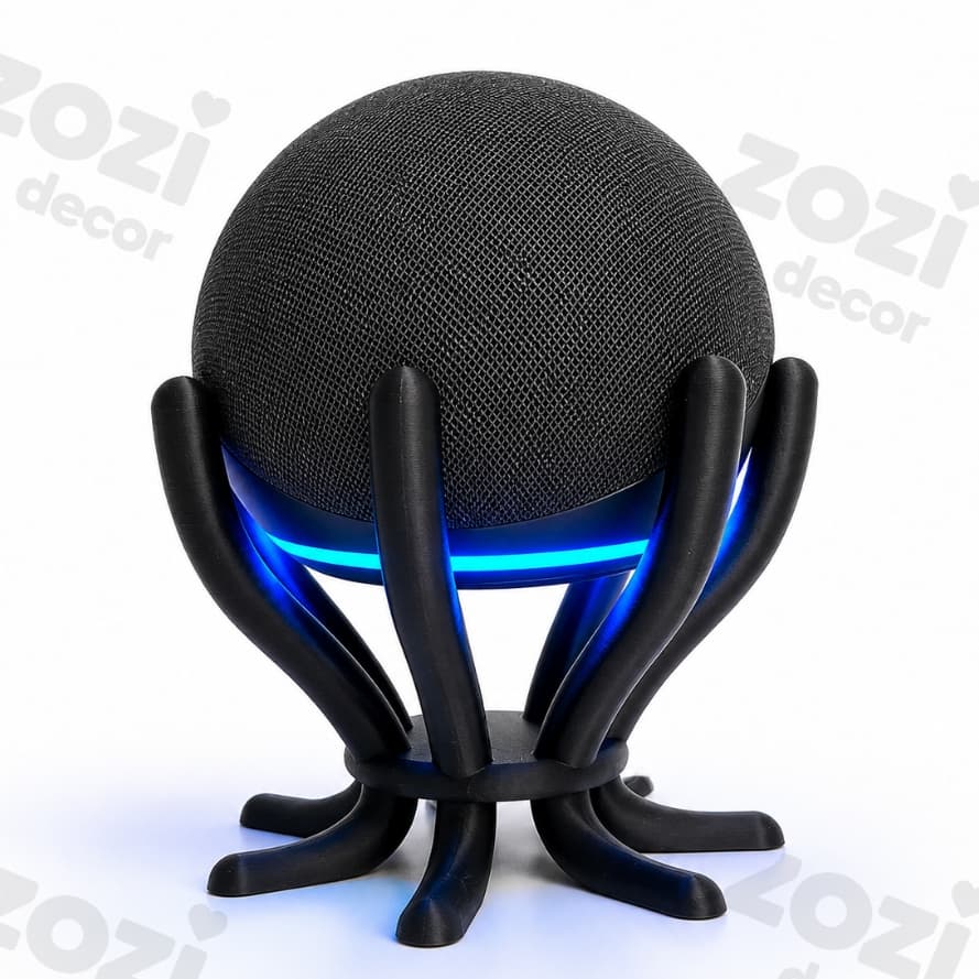 Base para Alexa Echo Dot 4 e 5 | Suporte Moderno Antiderrapante | Decoração Inteligente