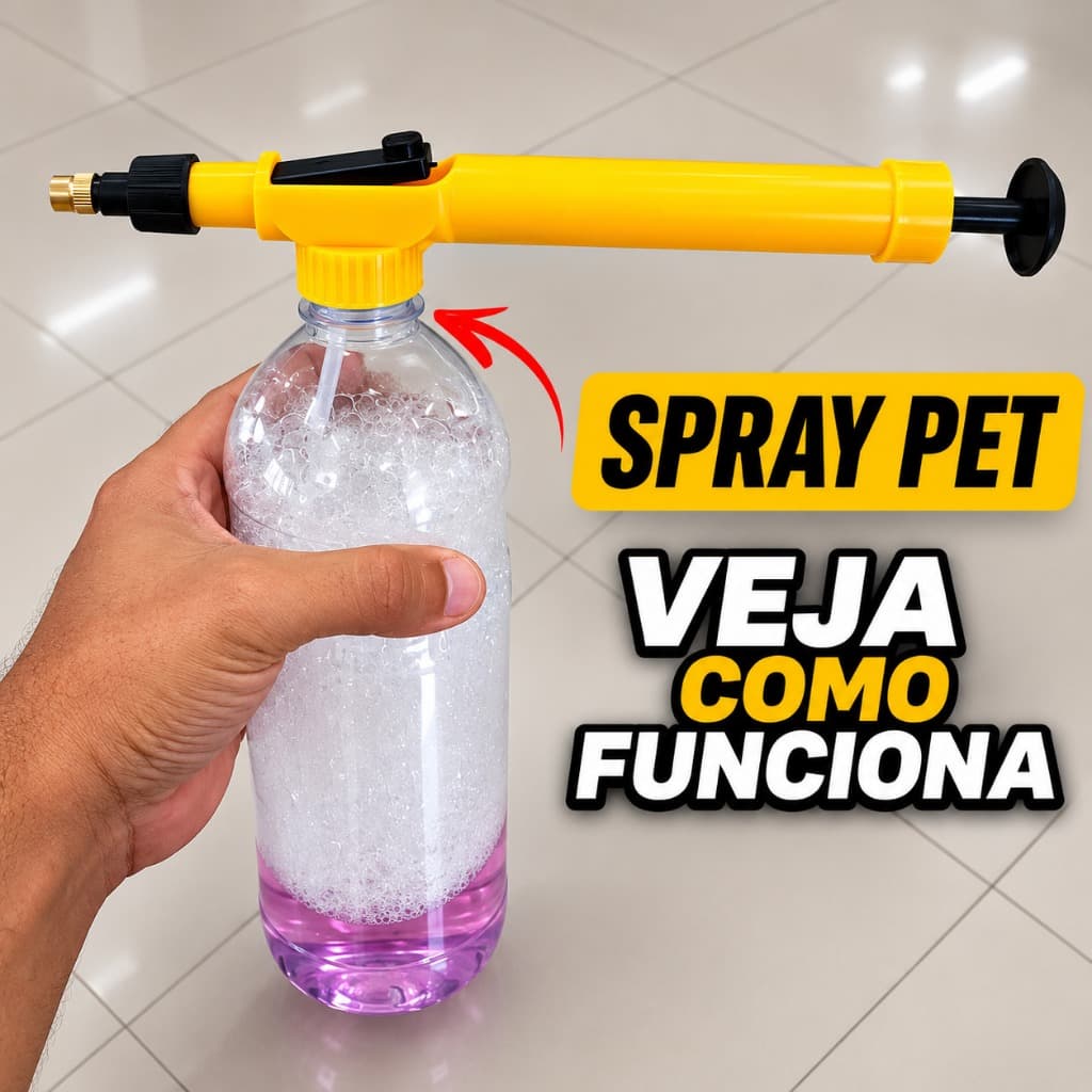 Pulverizador Para Garrafa Pet Manual Borrifador