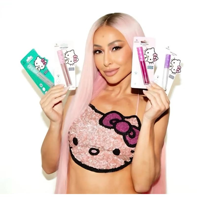 Lip Glitter e Lip Glitter Mood Sabrina Sato Hello Kitty 4ml