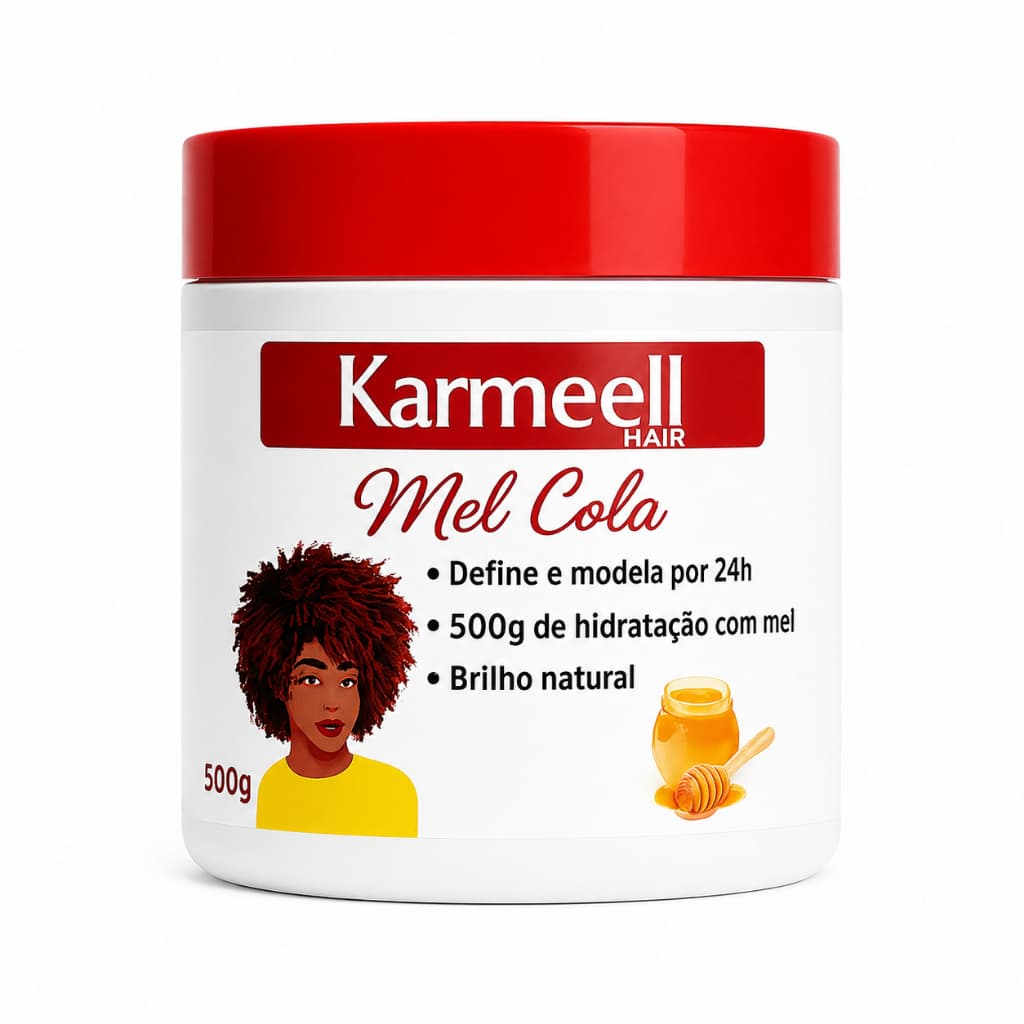 KarMell Cola Para Cachos Naturais e Orgânicos  500g