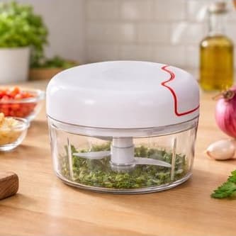 Processador Manual Compacto Cortador Alimentos Pulador Facil Limpeza