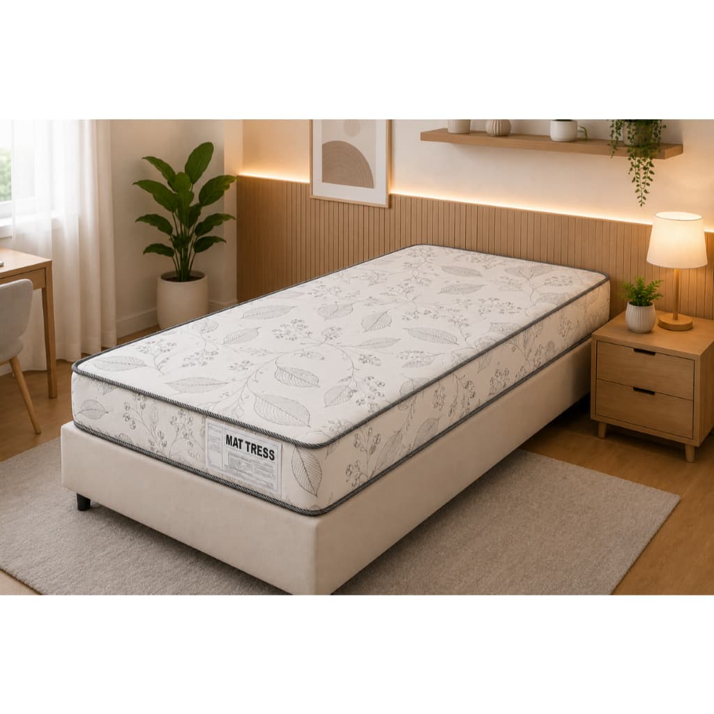 Colchão de Espuma Solteiro D33 188x88x12 | Confortável Ortopédico com Estampas Variadas