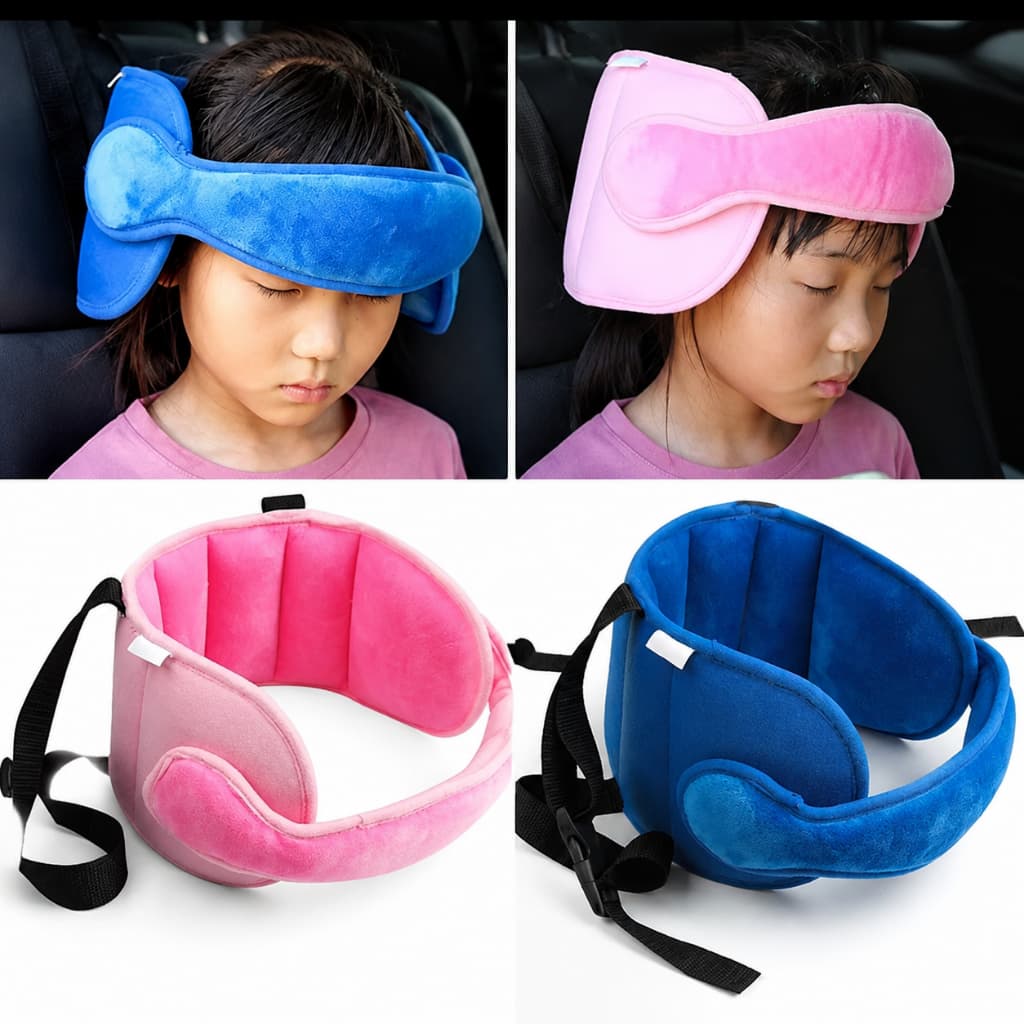 Apoio de Cabeça Infantil Para Cadeirinha Bebê Conforto Carro Ajustável Confortável - Universal