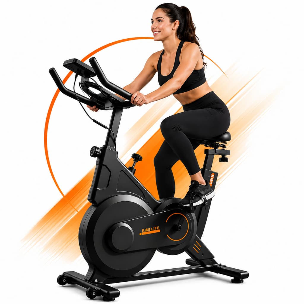 Bicicleta Ergométrica Profissional Com Ajuste Suporta 150kg Spinning Silenciosa Cardio Aço