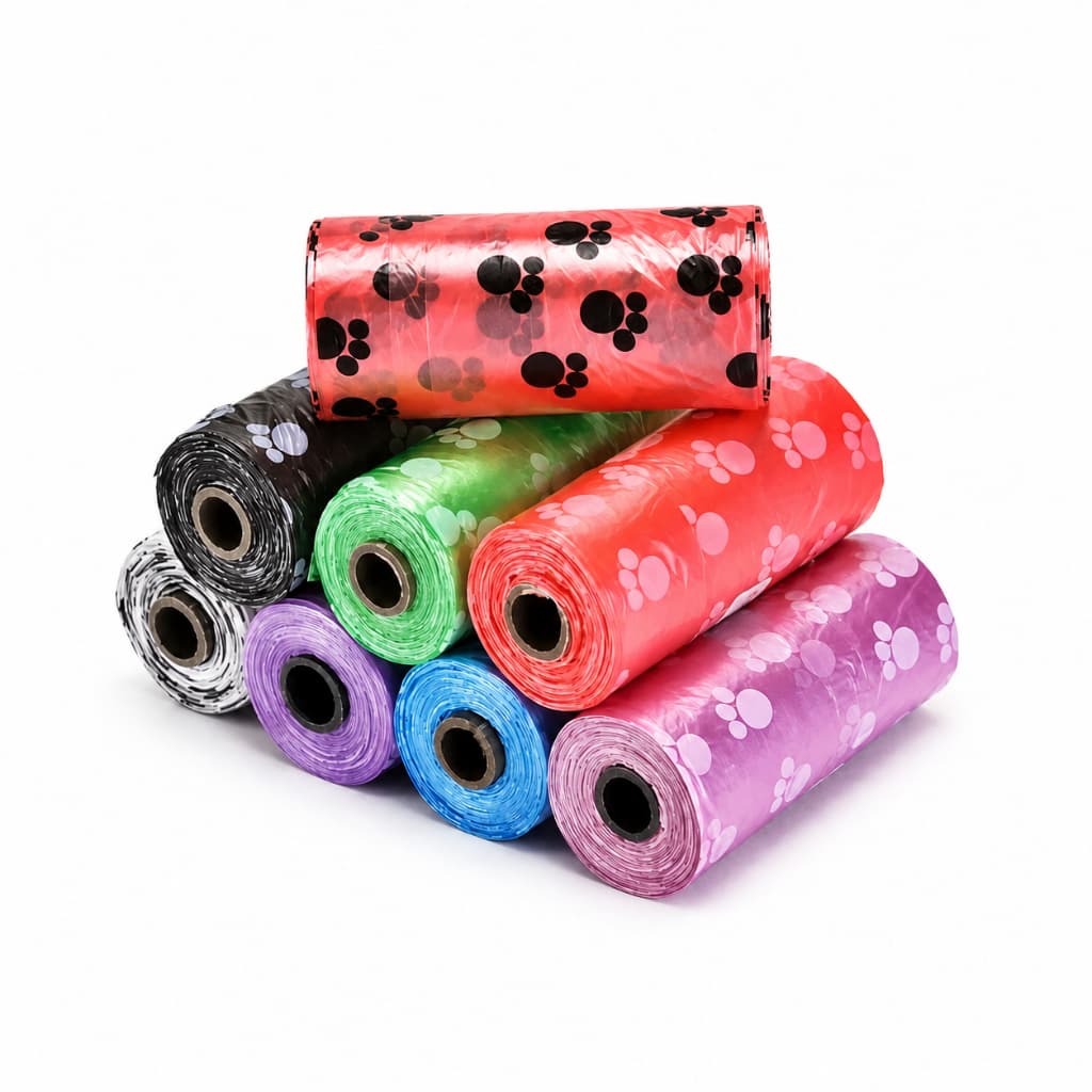 Kit com 9 Rolos De Saquinhos Refil Cata Caca Cachorro Gato Pet Coletor