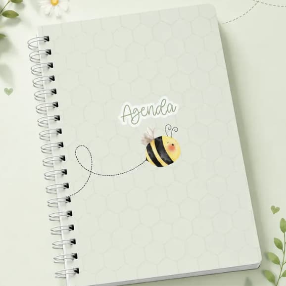 Agenda 2027 Planner Jardim A5 Capa Dura Presente Fofo