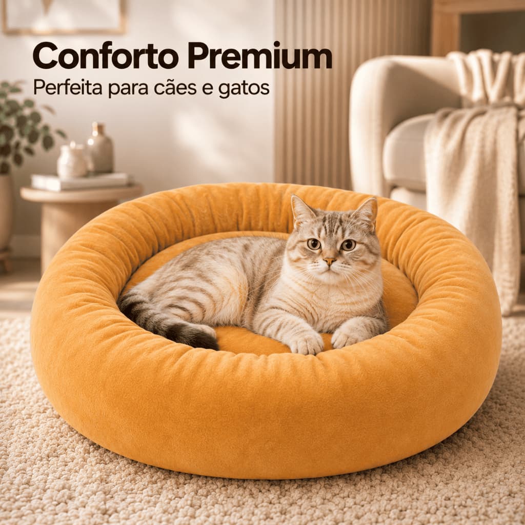 Cama Pet Premium Caminha Macia Para Cães e Gatos 50x50cm Super Confortável