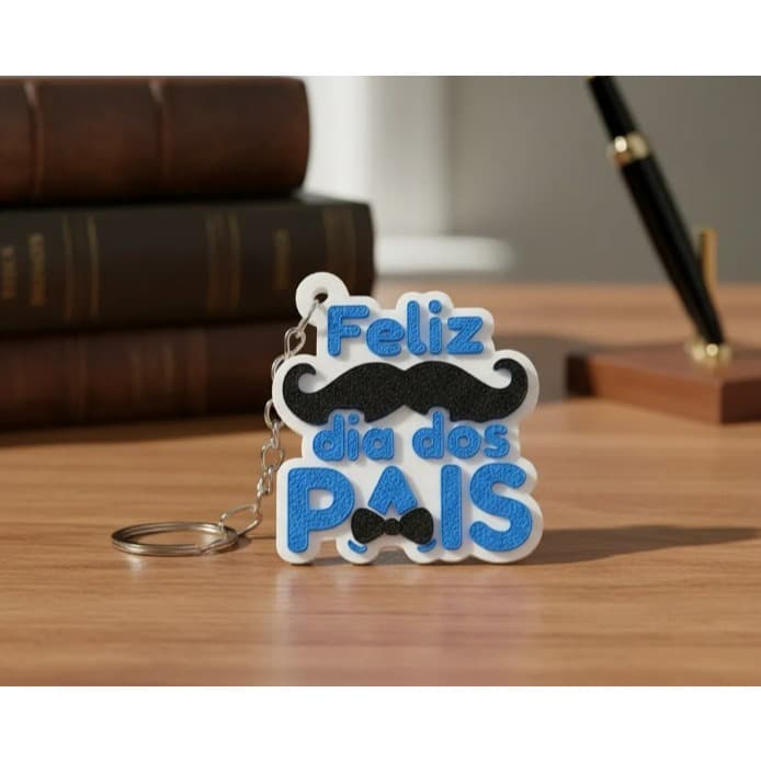 Chaveiro Dia Dos Pais Personalizado 3d Lembrancinha Atacado