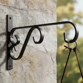 Suporte Ferro Rústico Mão Francesa ideal Jardim Pendurar Plantas Flores Samambaia Xaxim Vasos