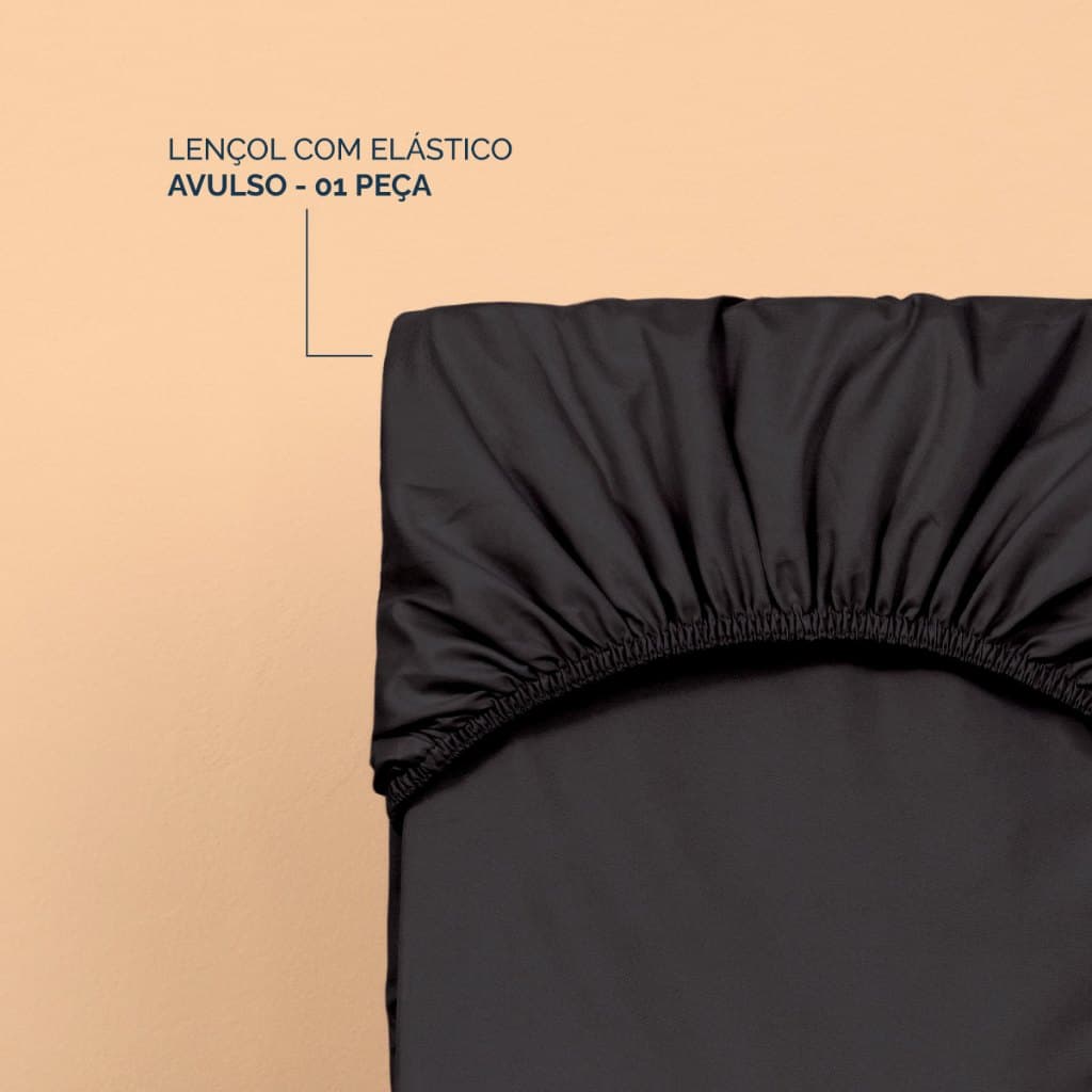 Lençol Avulso Percal 300 Fios Toque Macio de Luxo Para Cama Casal QUEEN