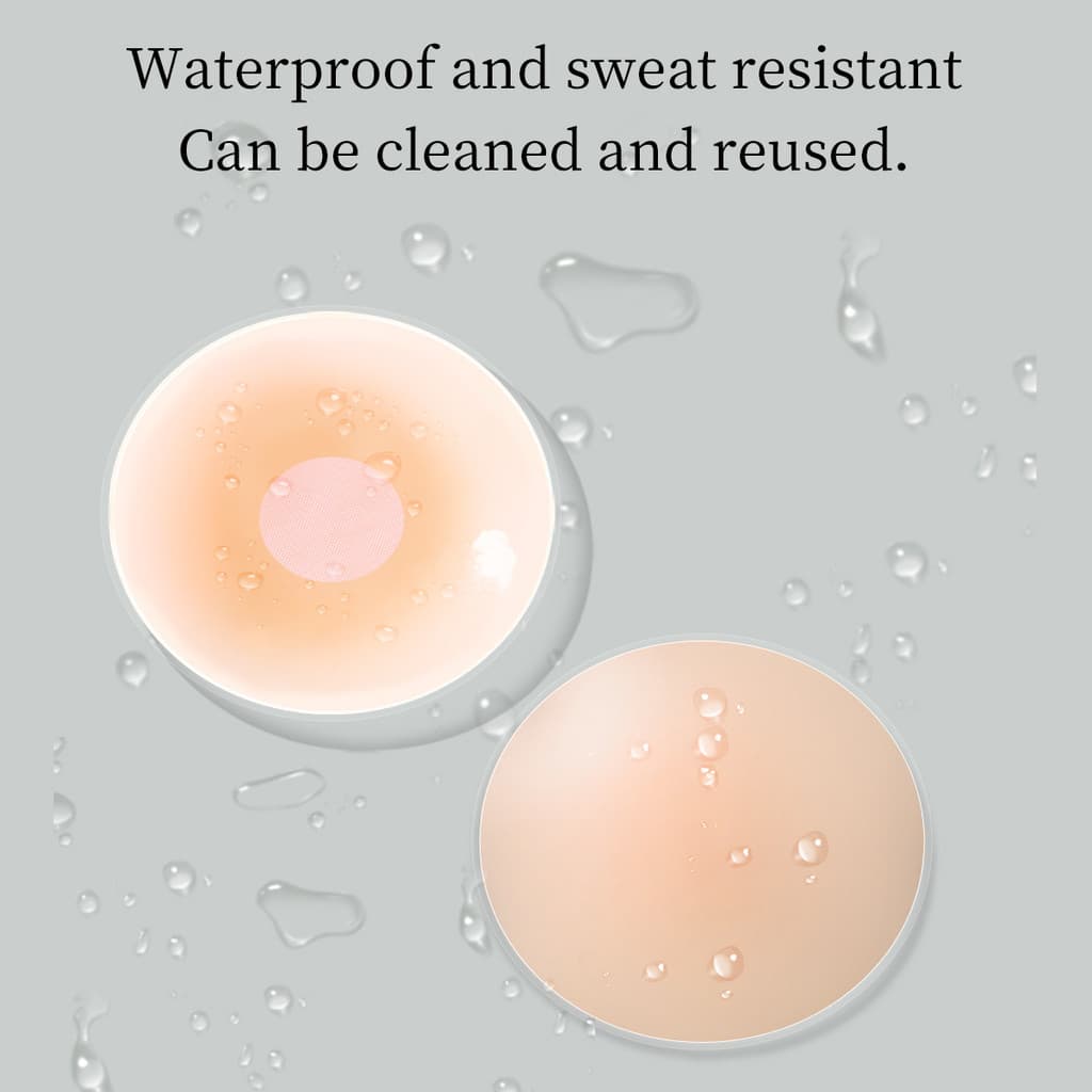 2 PCS Capas De Silicone Reutilizáveis Para Mamilos-Sem Costura E Invisíveis Vestidos Uso Diário