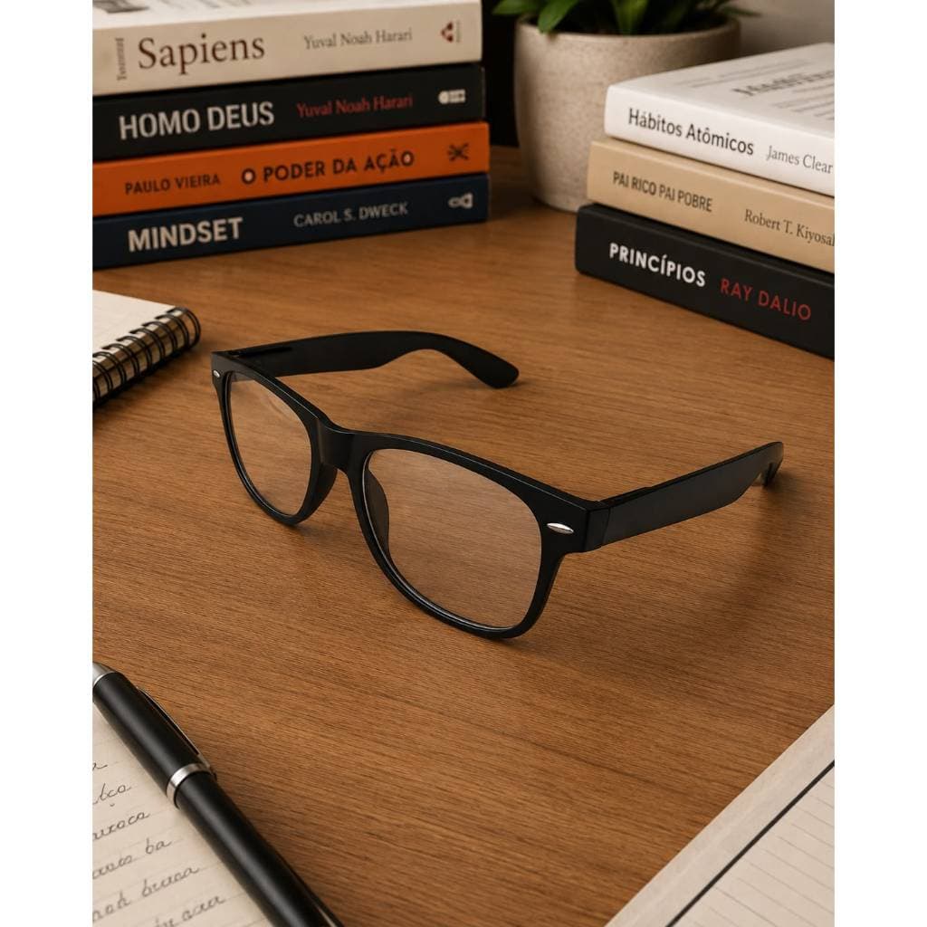 Óculos Armação Lentes Transparentes Sem Grau Varias Cores Proteção Uv400 Unissex