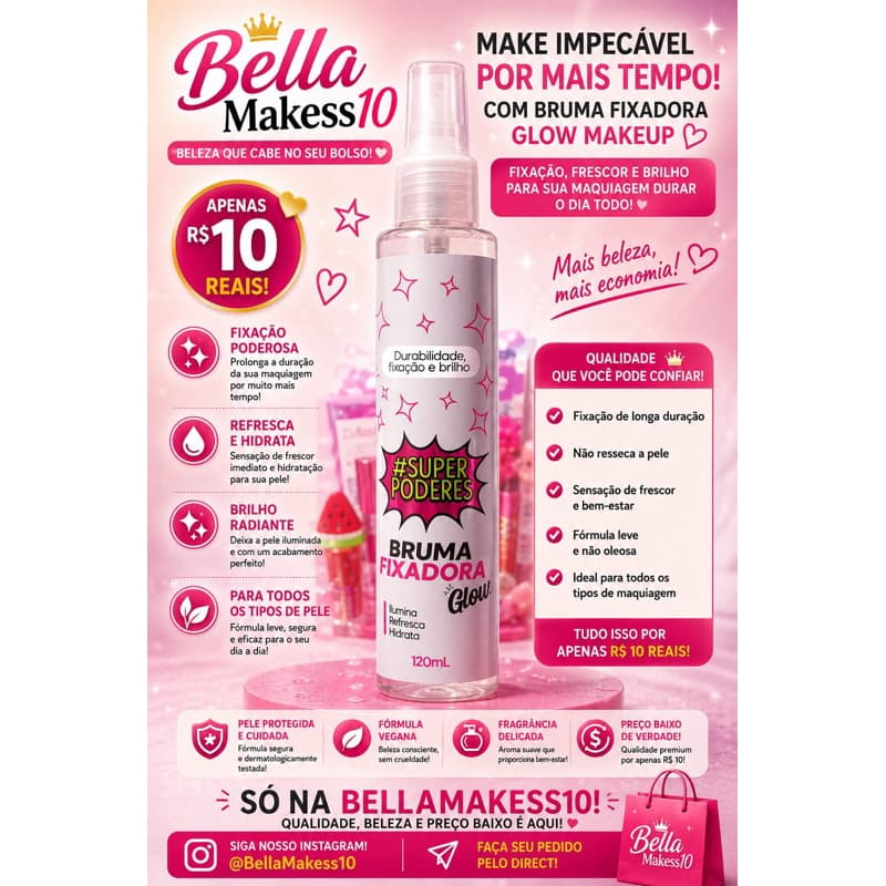Bruma Fixadora Glow Super Poderes