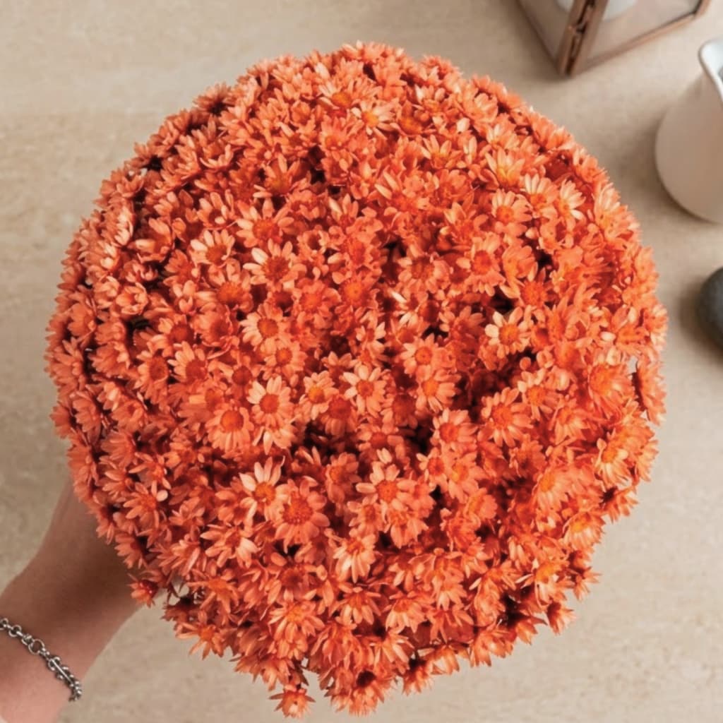 Flor Sempre Viva Salmão Desidratada Buquê Aprox 200 Flores Decoração Casamento Mesa Posta