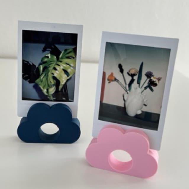 Porta Retrato para Foto Instax/Polaroid em Impressão 3D | Suporte Decorativo Flor para Mesa