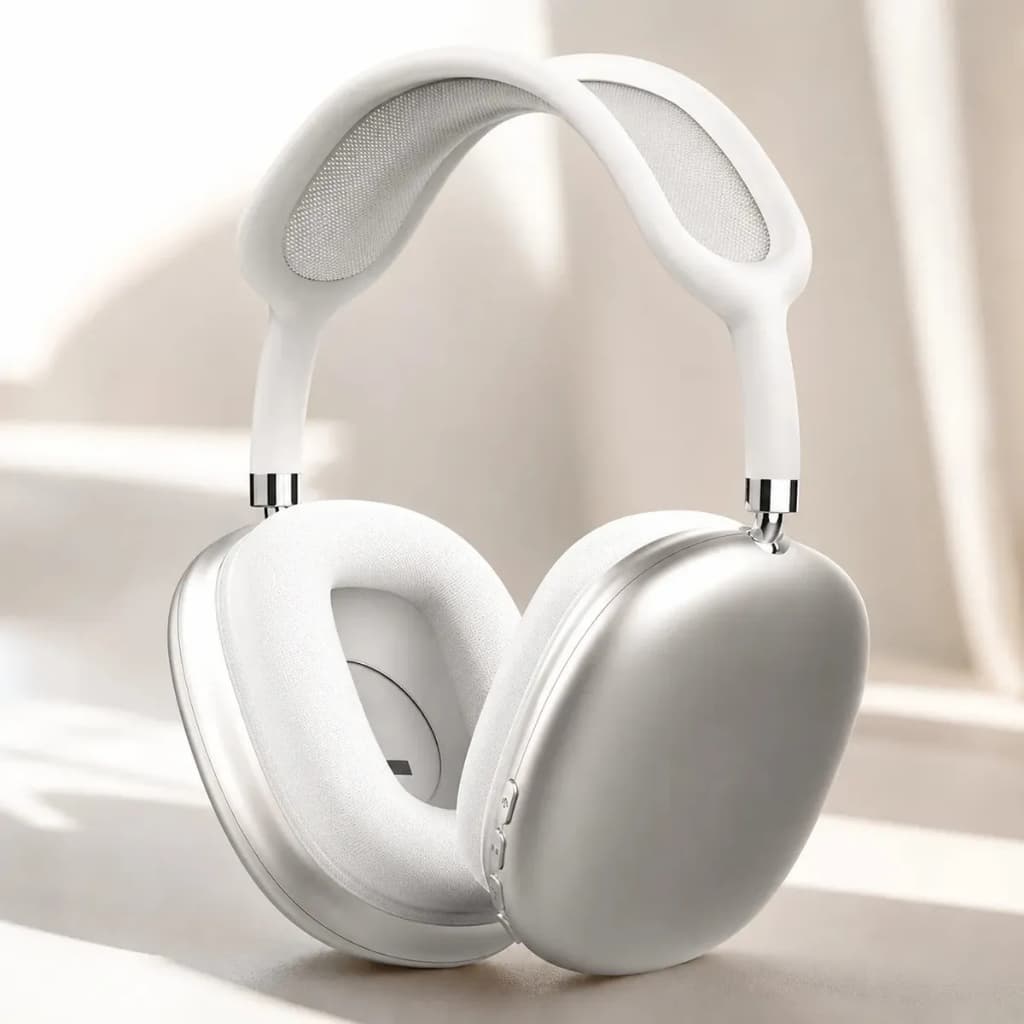 Fone de Ouvido Bluetooth Sem Fio Over Ear P9 -  Bateria Longa Microfone Dobrável, Confortável