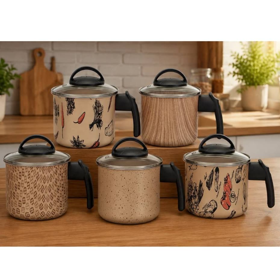 Fervedor Caneco Antiaderente com Estampas 12cm 1Litro