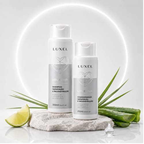 Shampoo e Condicionador para Cabelo Oleoso Hidratação Reconstrução Capilar Kit 300ml