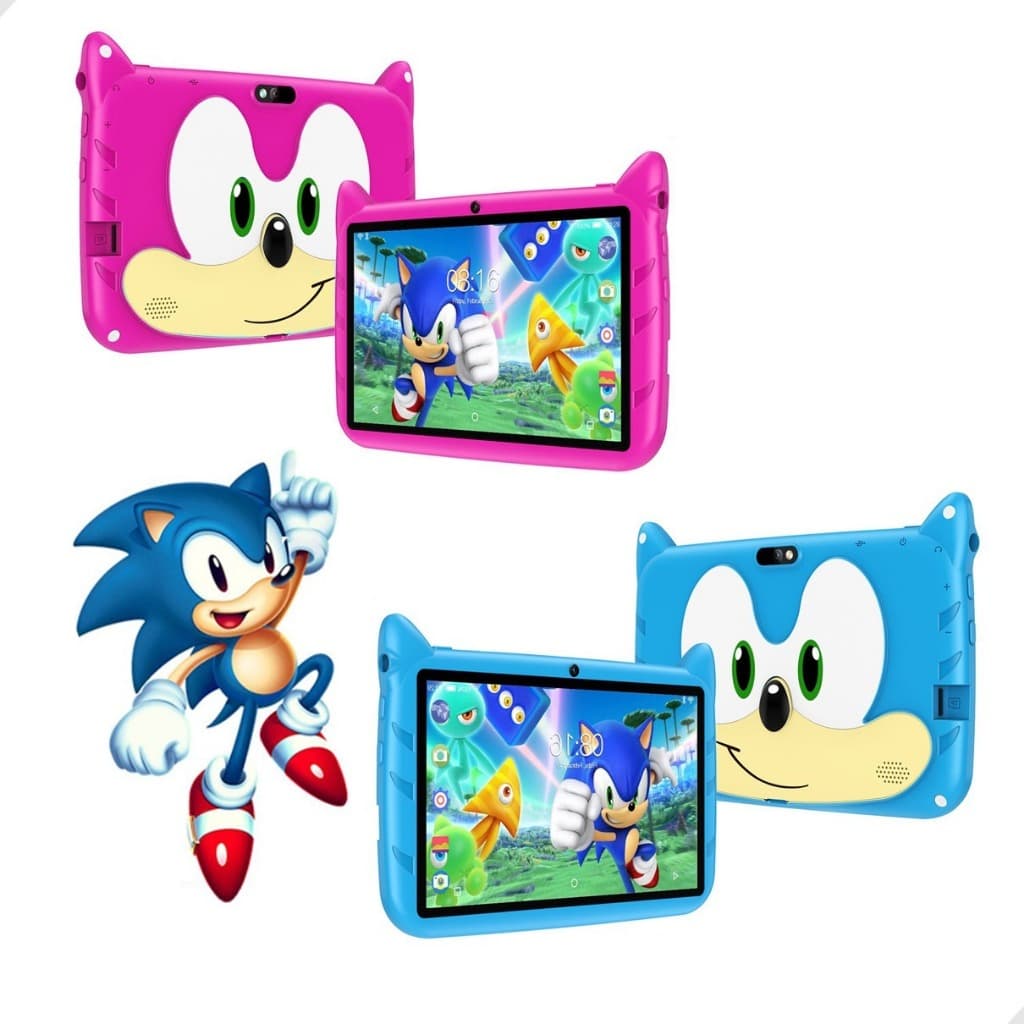 Tablet Infantil Kids Sonic Android Com Caneta Para Meninos E Meninas