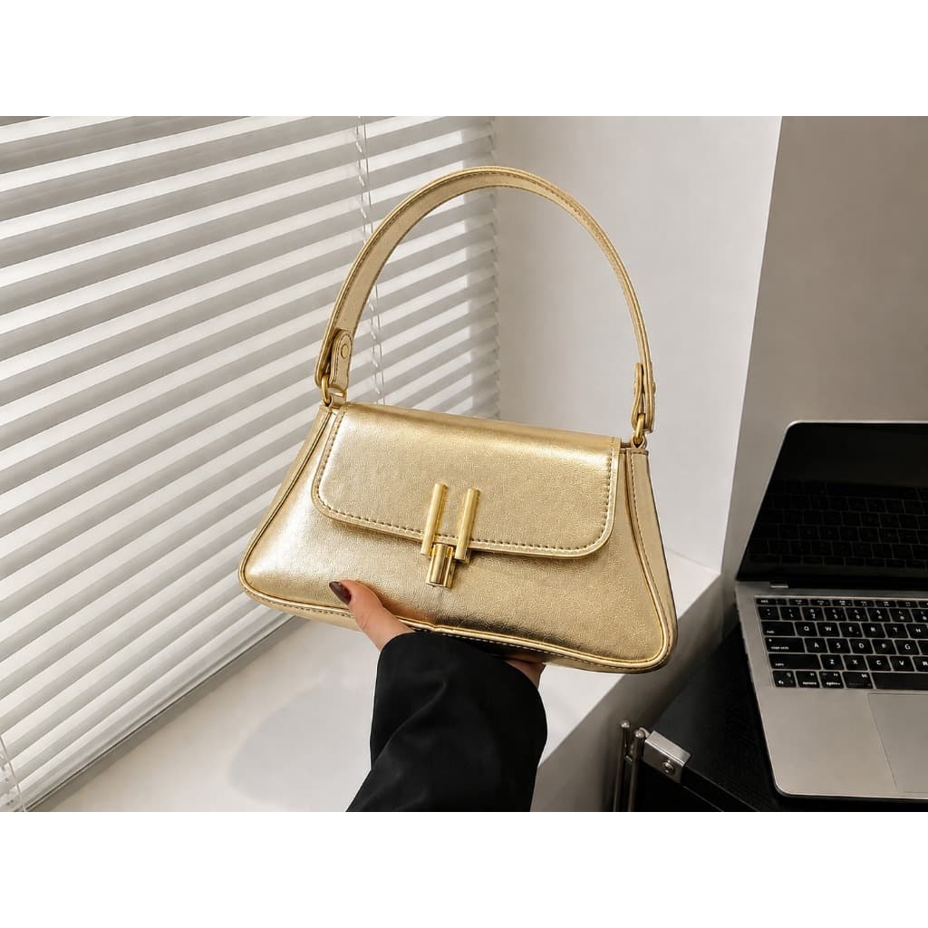 Bolsa feminina pequena de ombro e de mão com alça fixa elegante luxo moderna para festa