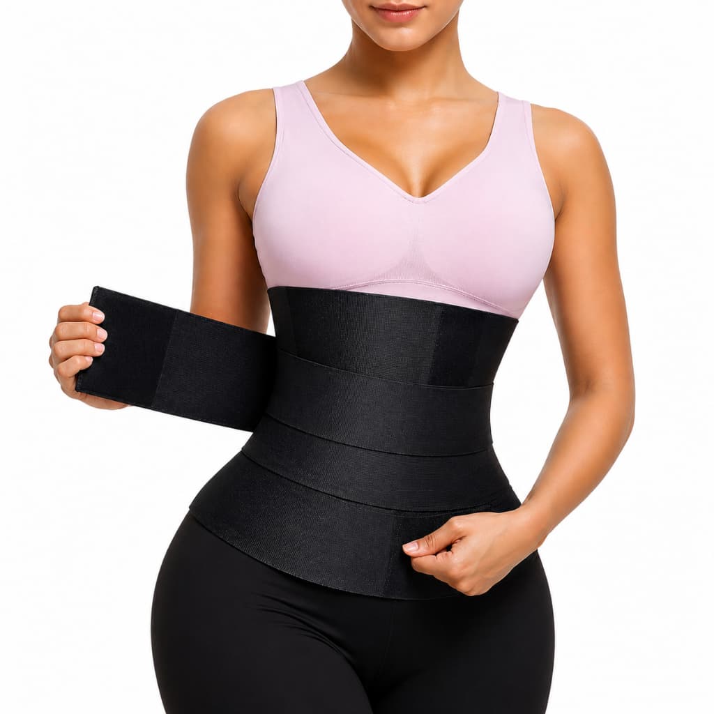 Faixa Modeladora Compressão Ajustável Cinta Abdominal Premium invisivel