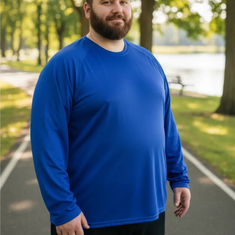Camisa Plus Size G1 A G8 Masculina Proteção Solar UV50+ Segunda Pele Térmica