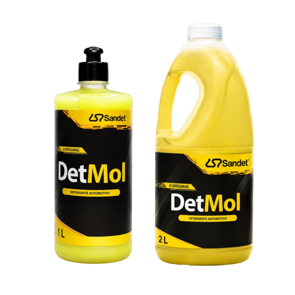 Shampoo Automotivo Detmol 1 ou 1,9L Lava Auto Moto Caminhao Carro Trator Trilha Cross