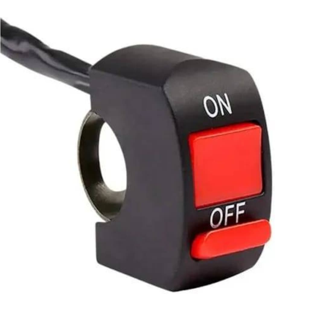 Botão Interruptor On/off Farol Auxiliar Milha Moto Novo Liga