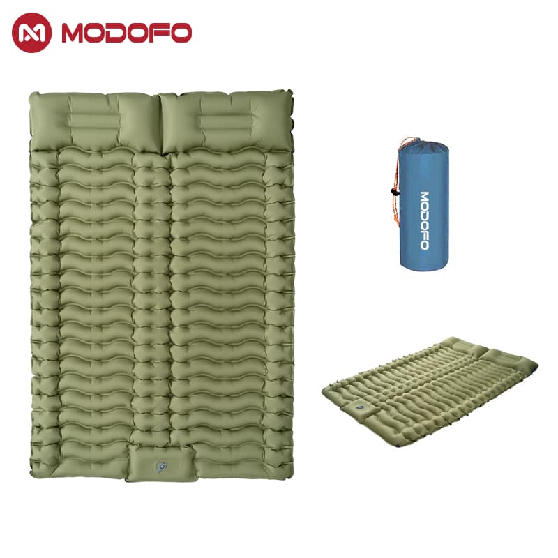 MODOFO Colchão Inflável Queen Cama Inflável Para Camping Casa- 196x130x8 cm