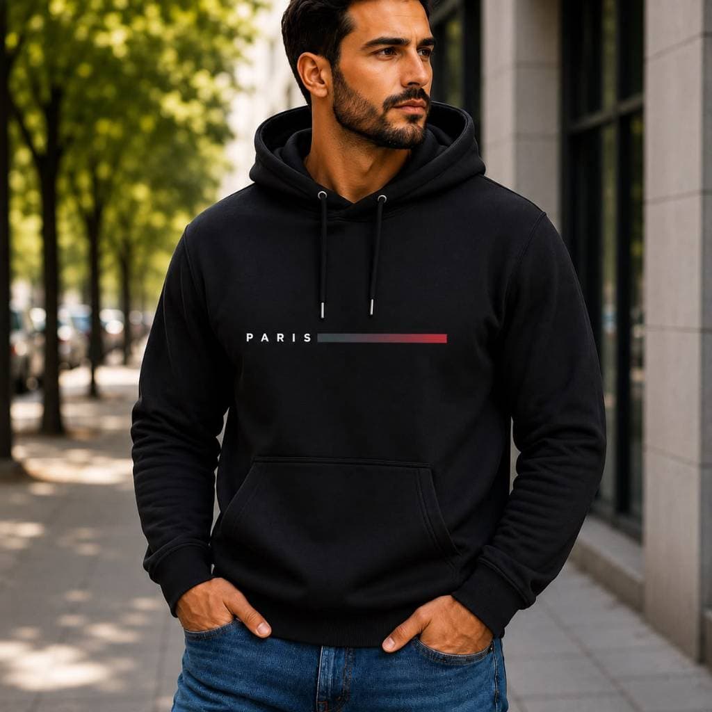 Moletom Masculino Paris Streetwear em Algodão - Envio Imediato