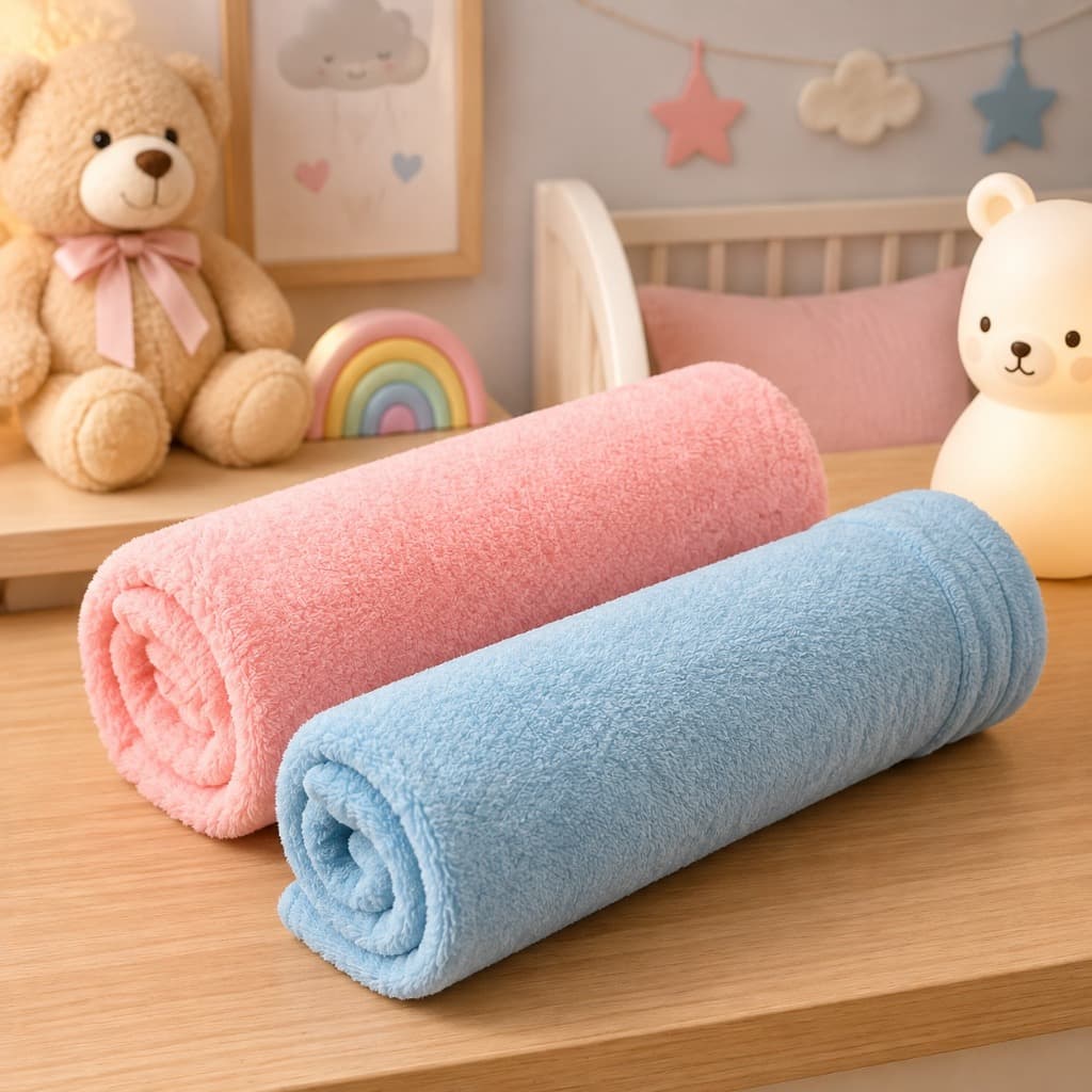 Manta Bebê Microfibra Soft Cobertor Infantil Inverno Quente Baby Menino Menina Rosa Azul