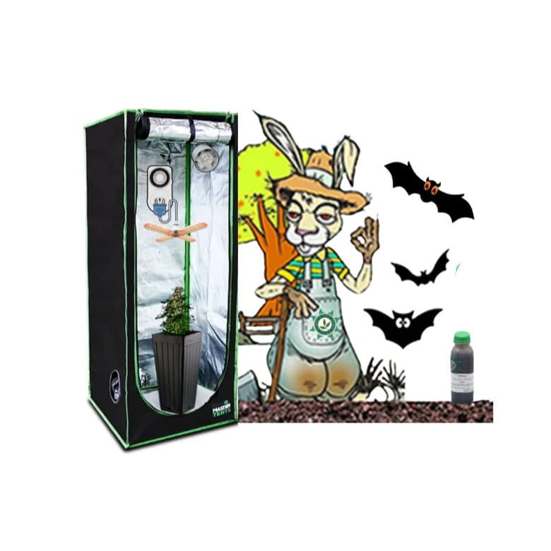 Kit Cultivo Indoor Estufa Grow 40x40 Iluminação Grow Led QB 150w Barraca Tenda Completa Exaustor Timer Vaso Substrato