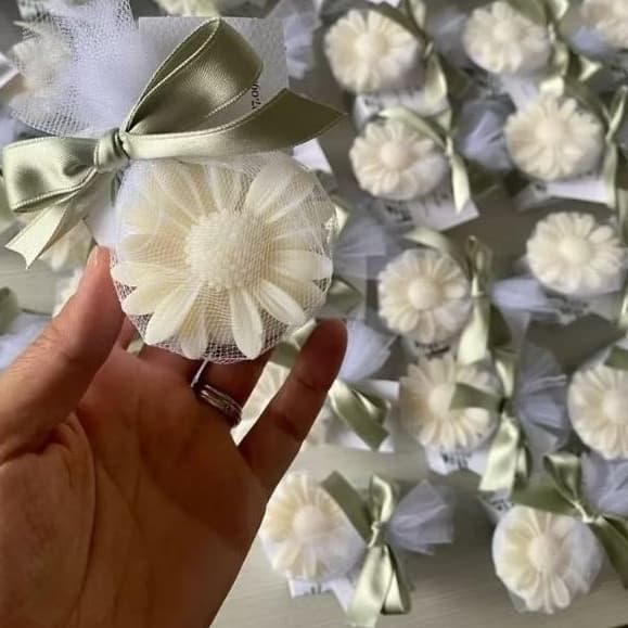 vela margarida,vela tule,flor de vela,vela aroma