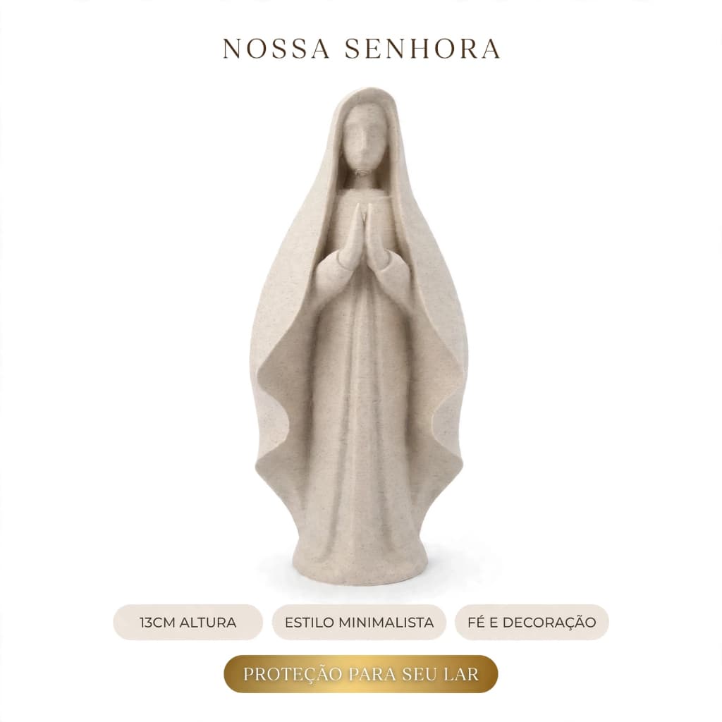 Imagem Religiosa Nossa Senhora em Oração Estátua Decorativa para Casa